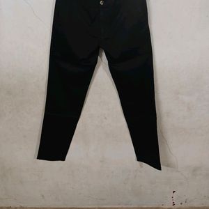 Good Condition Black Cotton Chinos - 34 W