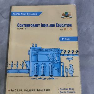 Contemporary India And Education,B.ed 1st Year