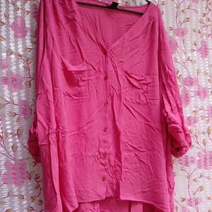 Rose Pink Cotton  3XL Beautiful Top