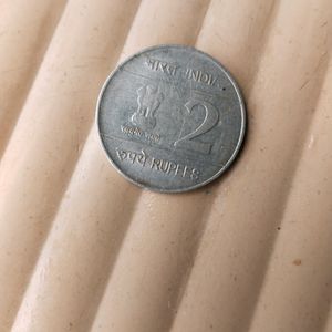 2 Rupees Louis Braille Coin