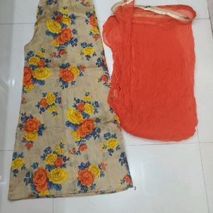 Orange Kurta Set