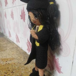 Handmade Crochet Graduation Doll