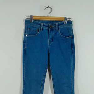 Mid Blue Bootcut Jean's For Women's