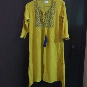 A Fabolous Yellow Kurti .