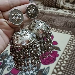 Oxidised Jhumka