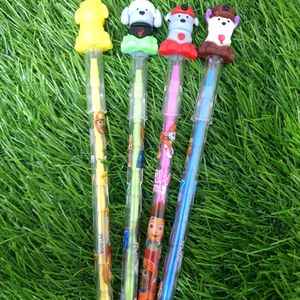 Set Of 12 Paw Patrol Push Pencils