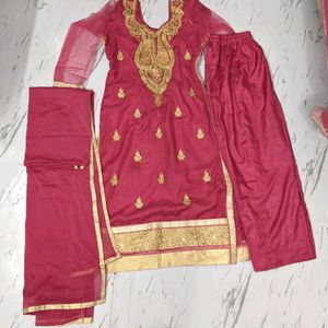 Suit Set 3pc New Condition Designer Magenta Color