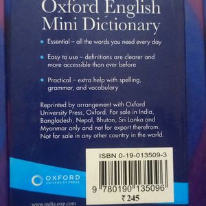 Oxford Mini Dictionary