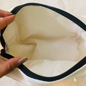 White Vanity Pouch