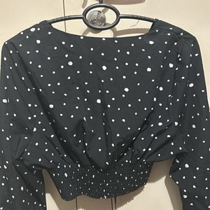 Polka Dot Crop Top