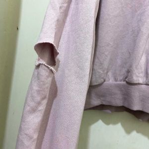 Lavender Casual Oversized Hoodie For Winter