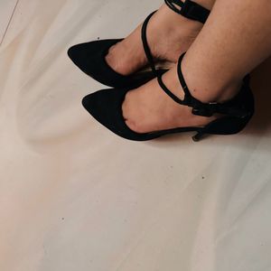 Black Pencil Heels