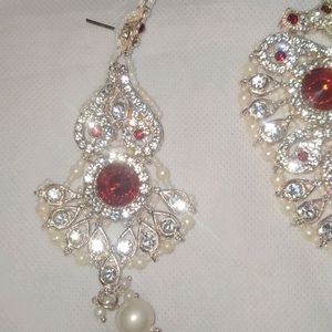 Red N Whites Pearl Necklace