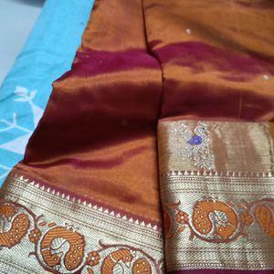 Pure Silk Peshwai Broad Border