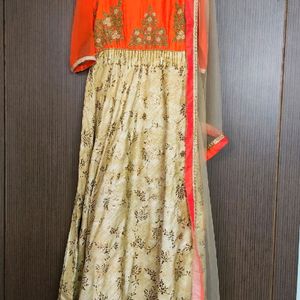 Ethnic Gown With Dupatta