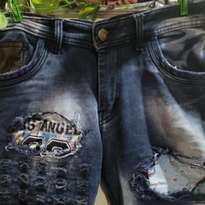 Burnout Jeans For Men