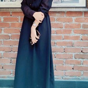 Black Plain Gown