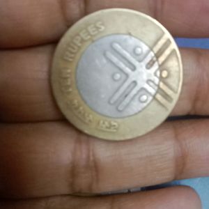 Cross ❌ Coin 10 Rs Old