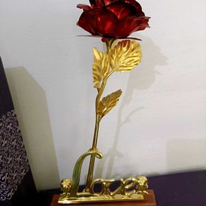 24k Gold Rose For Decoration And 2 Tshirt