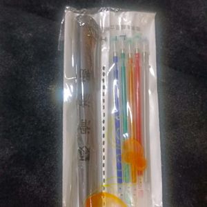 Sparkle Pen with refill of different colour pcs 10