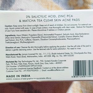 M-caffeine Acne Pads