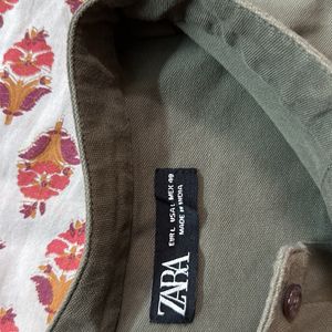 Zara Olive Green Shirt