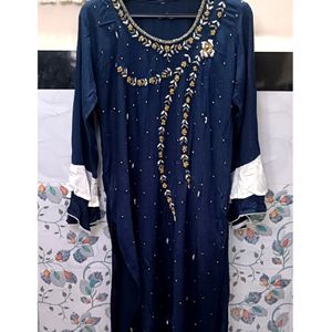 Offer Blue Kurti For Ladies