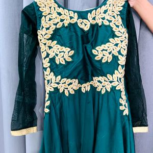 Green Ethnic Gown