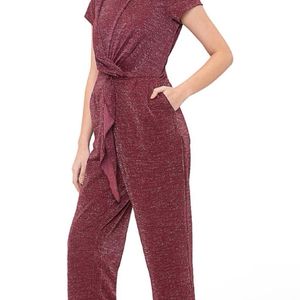 SHIMMERY MAROON JUMPSUIT