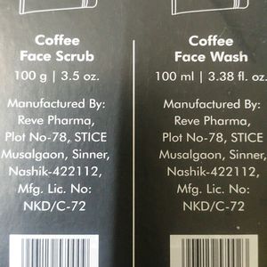 m caffeine naked & raw coffee scrub And Face Wash