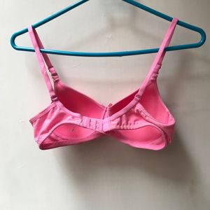 Pink Color Padded Bra