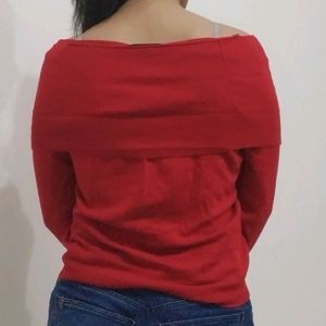 Off Shoulder Sweatshirt