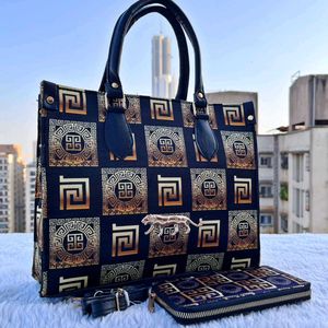 SABYASACHI 2PC COMBO TOTE+ WALLET