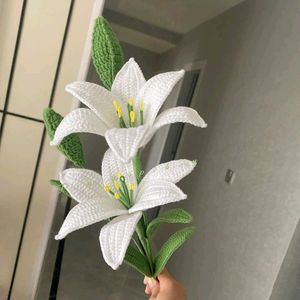White Crochet Lilly 🤍 With Freebie 🎁
