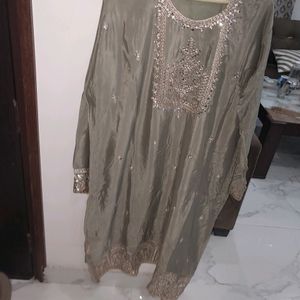 Brand New Semi Stitched Shraara Suit With Dupatta