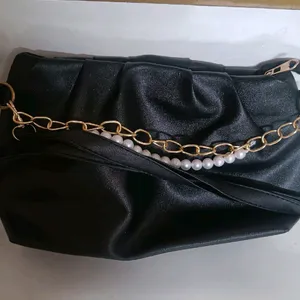 Black Fancy Sling Bag