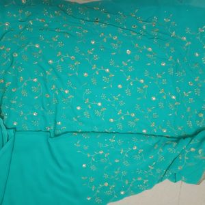 Gold Thread Embroidered Saree