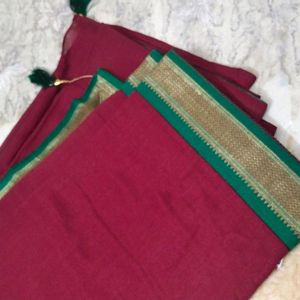 Beautiful saree. soft fabrics.small border.unused.