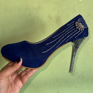 Blue Pencil Heels