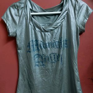 Women Silver Top