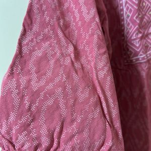 Max Pink Straight Kurthi