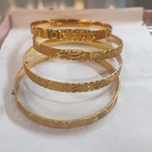 M.K.Gold Bangles (4pcs)