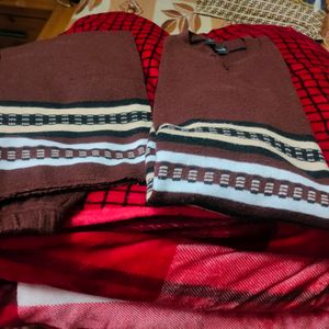 Woolen Kurti With Plazo, Good Condition