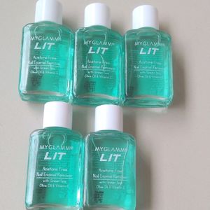 Combo Of 5 Nail Polish Remover