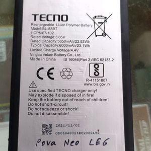 Battery Tecno Pova Neo