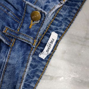 Freakins High Waist Distress Jeans