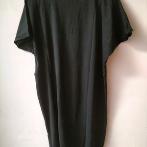 Black Tshirt Dress Plus Sized