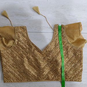 Brand New Fancy Golden Blouse