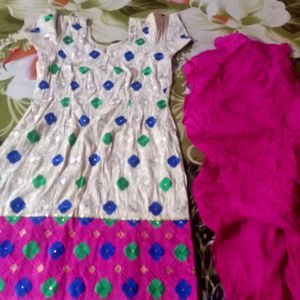 pure cotton partywear suit