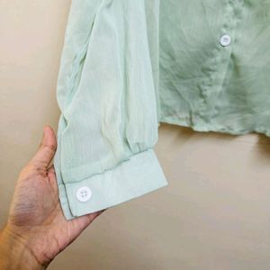 Sea Green Women Top